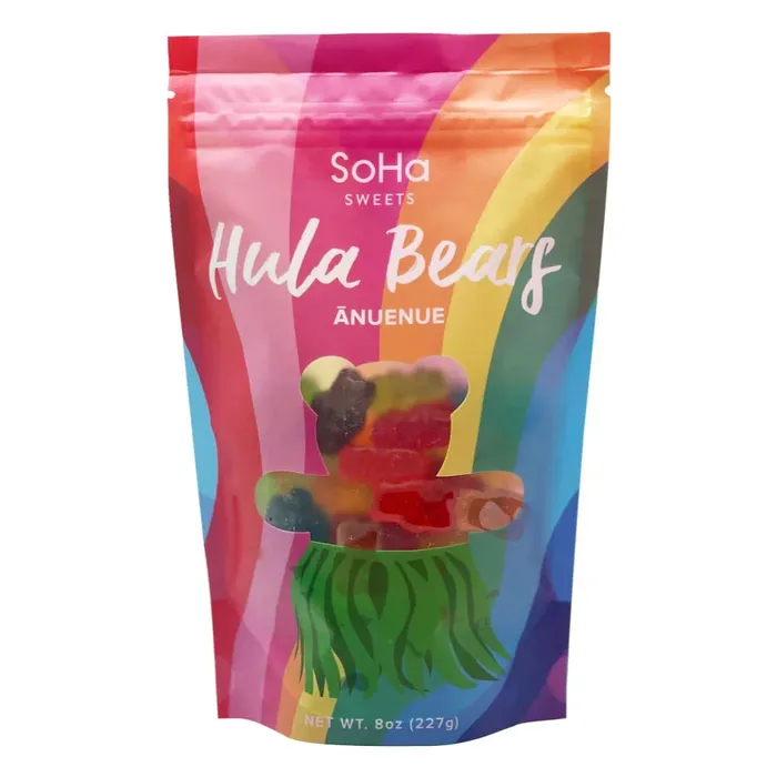 Rings SOHADESIGNS SoHa Sweets Anuenue Rainbow Hula Bear Gummies 8 oz