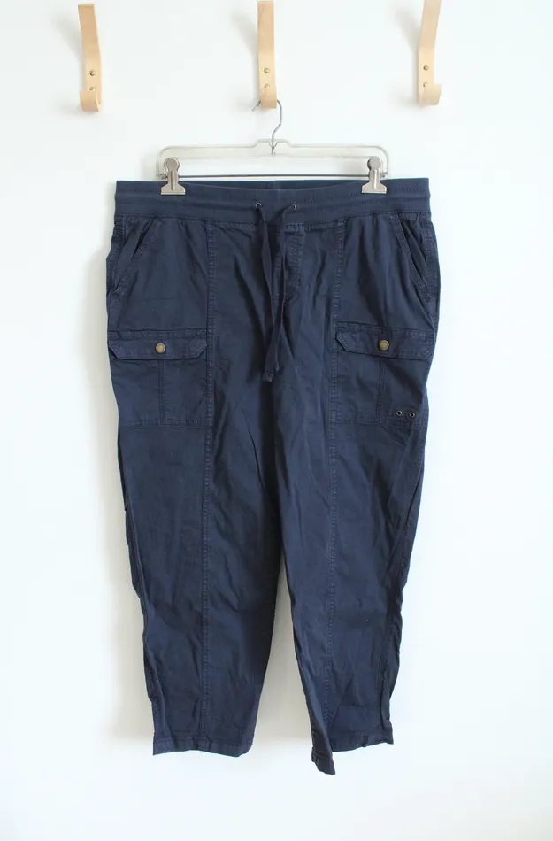 Rings Sonoma Sonoma Blue Elastic Waist Pants 16