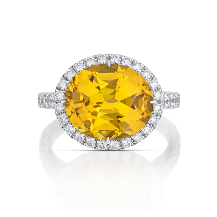 Rings Stephen Silver Fine Jewelry 710 Carat Yellow Sapphire and Diamond Ring Rings Stephen Silver Fine Jewelry 710 Carat Yellow Sapphire and Diamond Ring