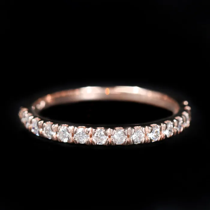 Rings Stuller 14K Rose Gold 037 CTW Diamond Band