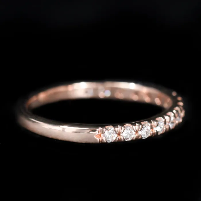 Rings Stuller 14K Rose Gold 037 CTW Diamond Band