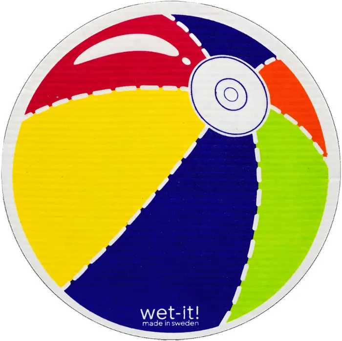 Rings SWEDISHTR WetitRound Beachball Reusable Cleaning Cloth