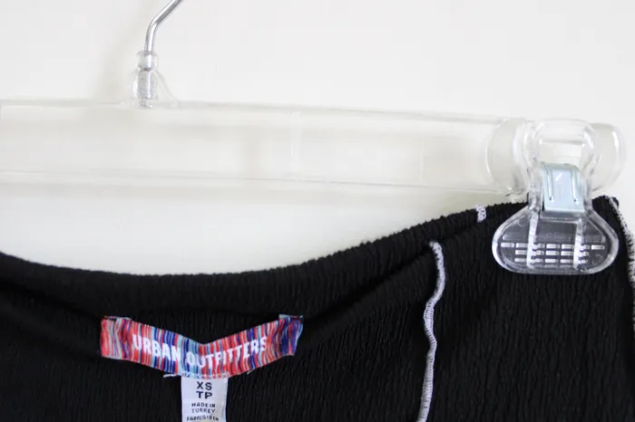 Rings Urban Outfitters Urban Outfitters Black Fitted Stitched Skirt XS