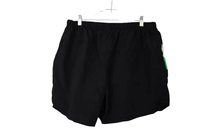 Rings Vintage Black 80s Nylon Shorts 1X Jubilee Thrift