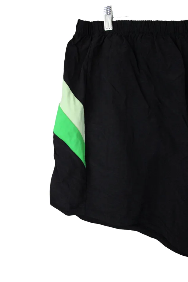 Rings Vintage Black 80s Nylon Shorts 1X Jubilee Thrift