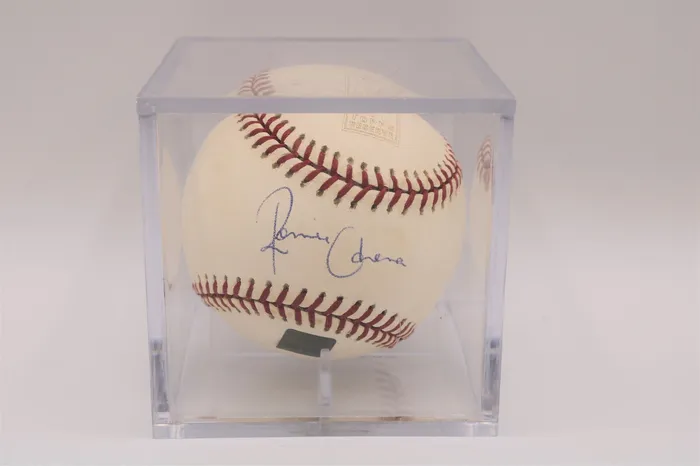 Ronnie Corona Autographed Baseball Topps Factory Sealed Jubilee Thrift Earrings