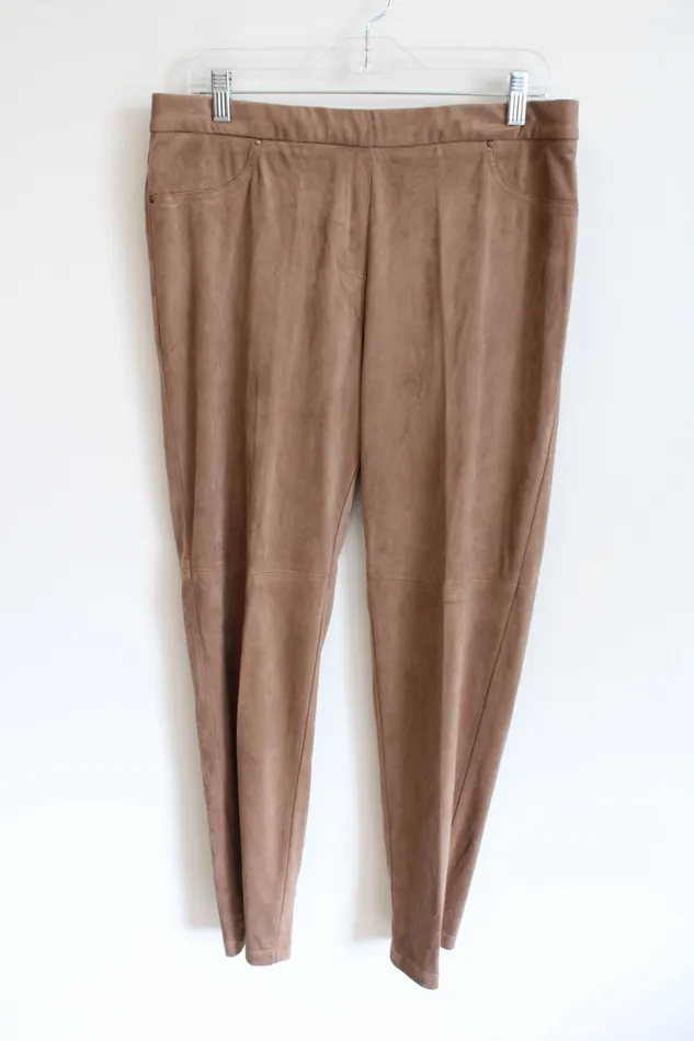 Ruby Rd Brown Suede Pants M Ruby Rd Earrings