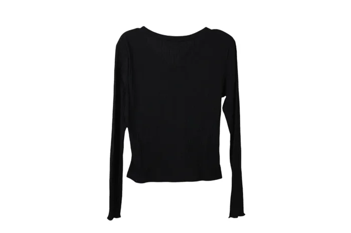 Shein Ribbed Long Sleeved Top M Shein Earrings