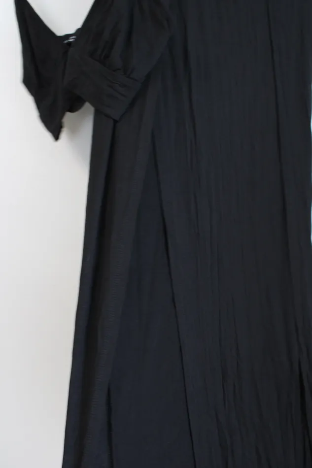 Shein Rings Shein Black Bralette Slit Skirt Set