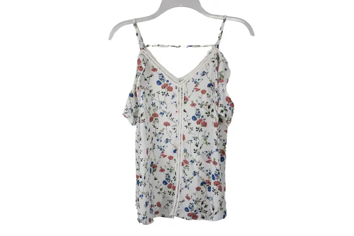 Sienna Sky Rings Sienna Sky Floral Cold Shoulder Blouse M