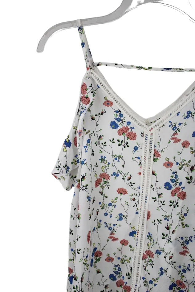 Sienna Sky Rings Sienna Sky Floral Cold Shoulder Blouse M