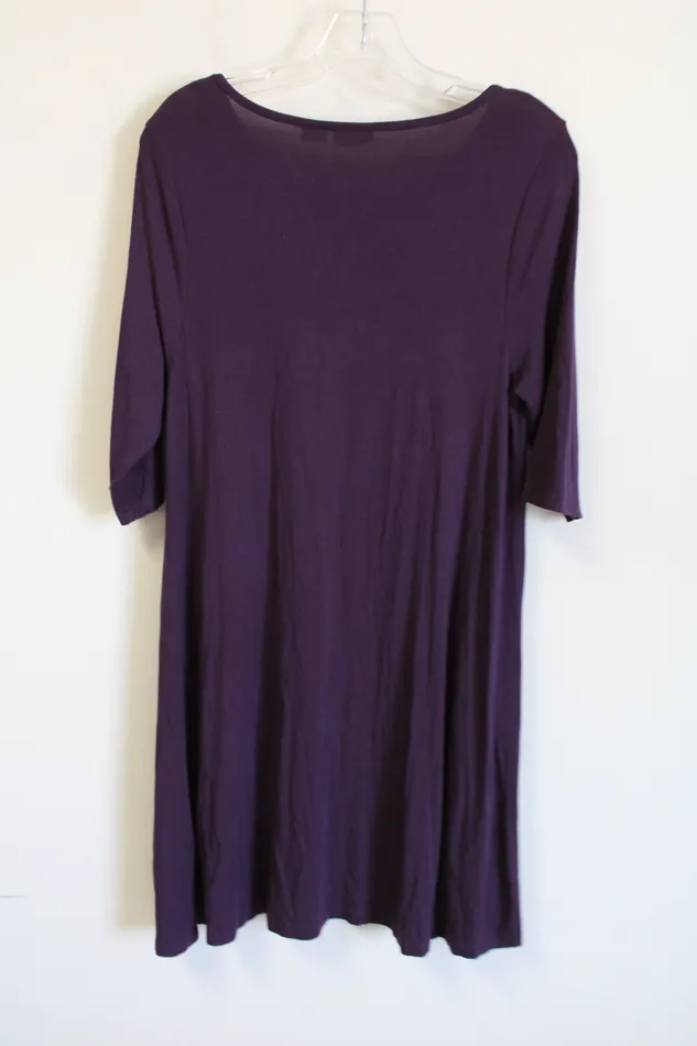 Sigrid Olsen Burgundy Dress L Sigrid Olsen Earrings