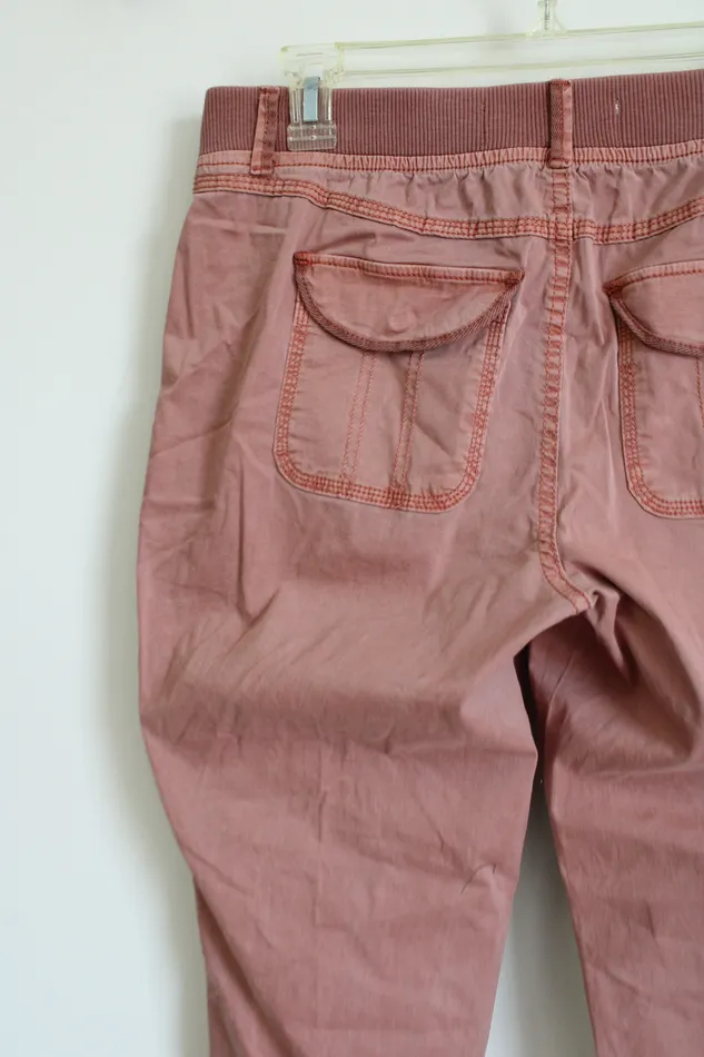 Sonoma Earrings Sonoma Dusty Pink Cuffed Cargo Capri Pants 10
