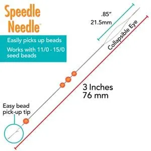 Speedle Needle 76mm 2 Needles Per CardStrings Beads Fast NEW Peppy Beads Earrings Speedle Needle 76mm 2 Needles Per CardStrings Beads Fast NEW Peppy Beads Earrings