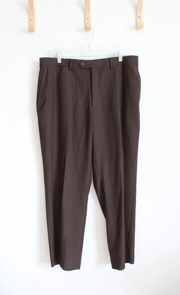 Stafford Brown Dress Pants 38X29 Stafford Earrings
