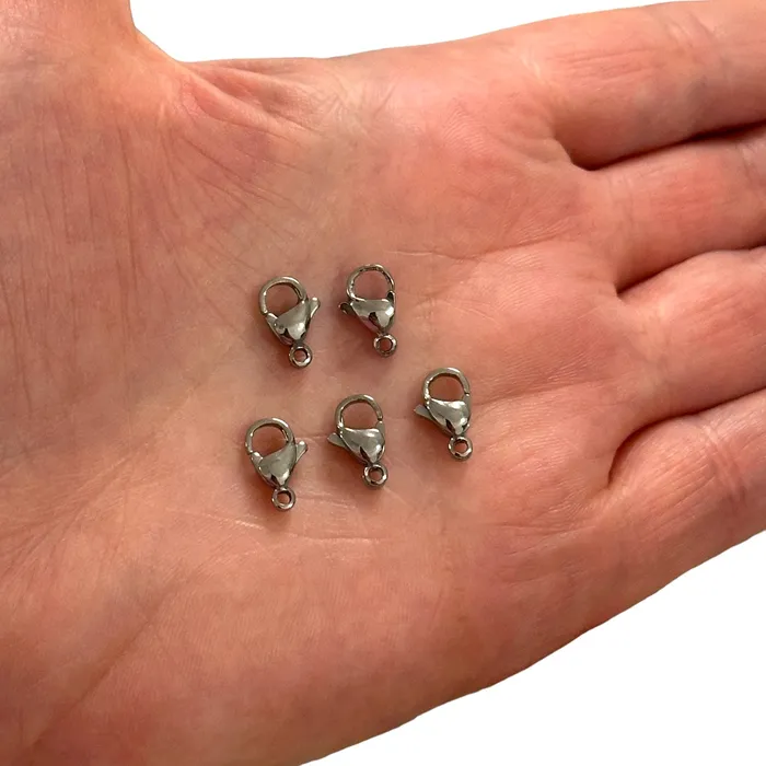 Stainless Steel 11mm Lobster Clasps 5 pcs in a pack Peppy Beads Earrings