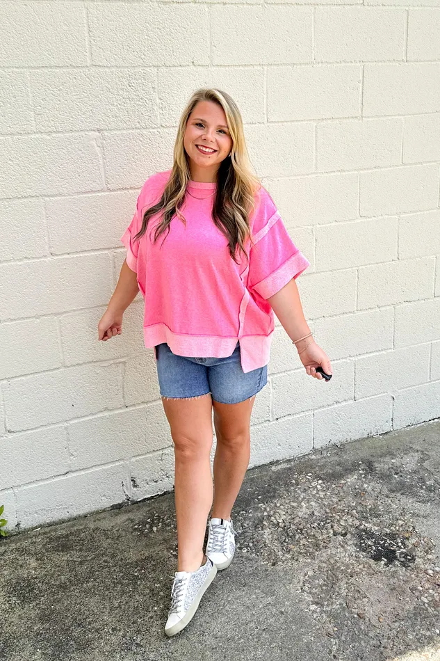 Staying Comfy Top Fuchsia Zenana Earrings