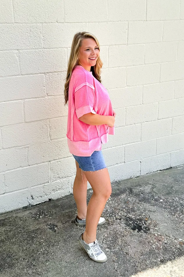 Staying Comfy Top Fuchsia Zenana Earrings