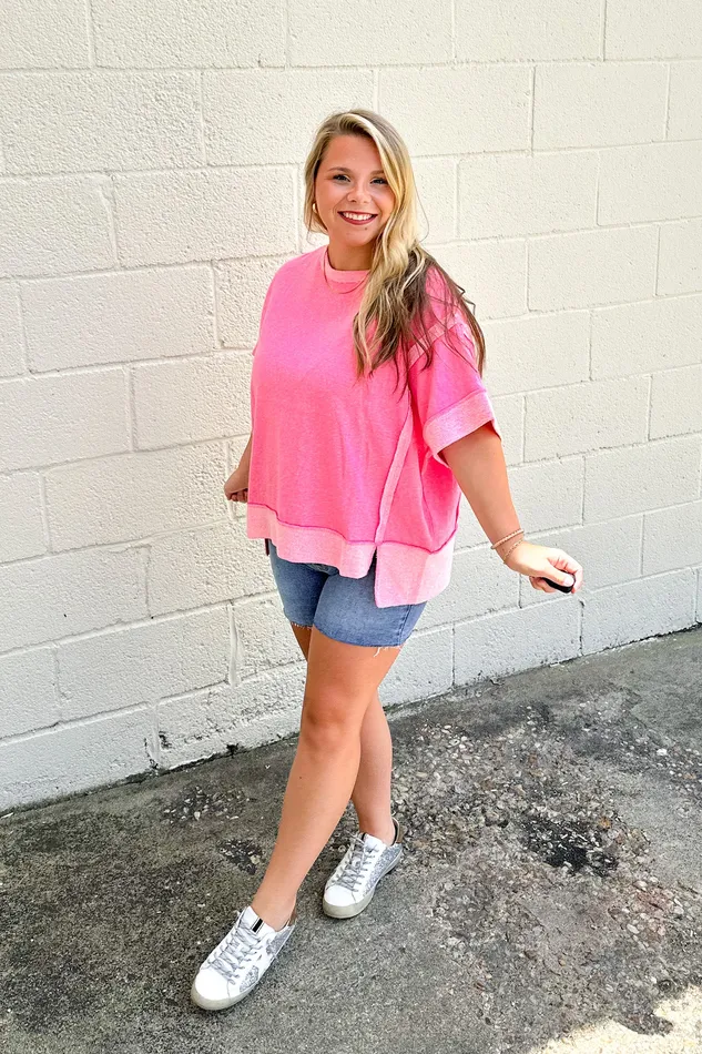 Staying Comfy Top Fuchsia Zenana Earrings