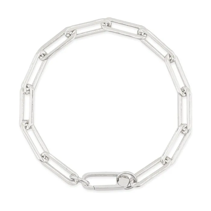 Sterling Silver Paperclip Small Clasp Bracelet RACHEL LYNN CHICAGO Bracelets Sterling Silver Paperclip Small Clasp Bracelet RACHEL LYNN CHICAGO Bracelets