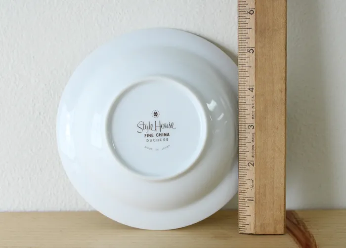 Style House Fine China Duchess Made In Japan Winter Dessert Bowl Style House Earrings