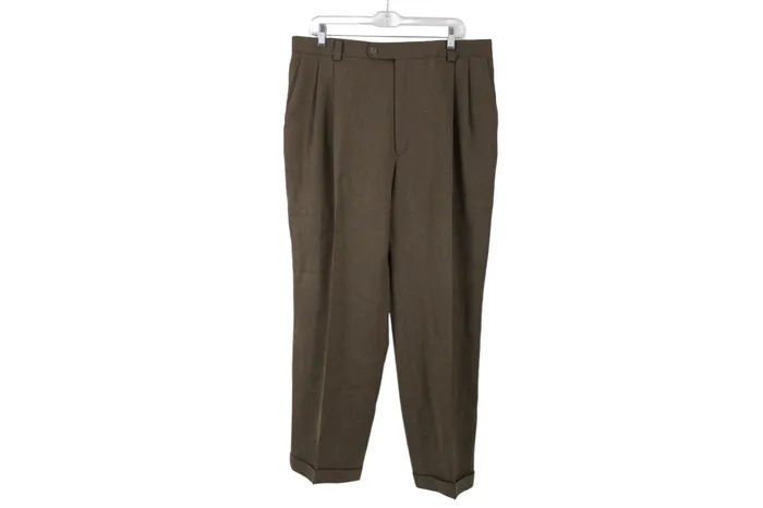 Tallia Oumo Earrings Talia Uomo Brown Dress Pants 37