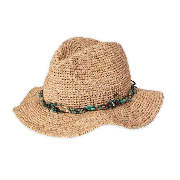 TANKSTREAM Kooringal Ladies Raffia Bora Bora Safari Hat Earrings