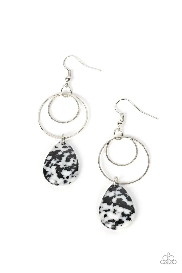 Terrazzo Tempo Black Paparazzi Accessories Rings