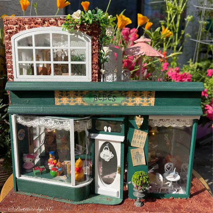 The Toy Store 124 Scale Miniature Diorama Portraits by NC Earrings
