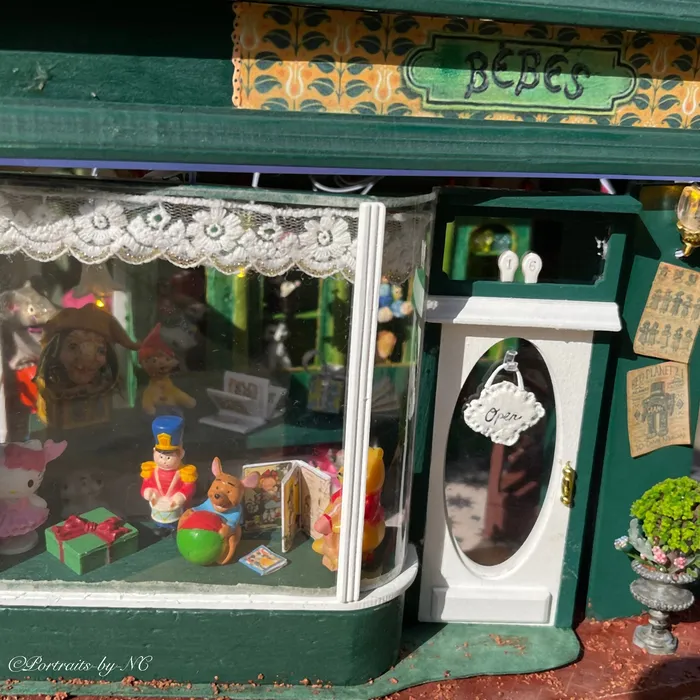 The Toy Store 124 Scale Miniature Diorama Portraits by NC Earrings