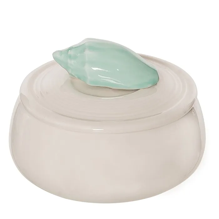 THEBEACHCOMBER Earrings Beachcombers Green Bisque Shell Box