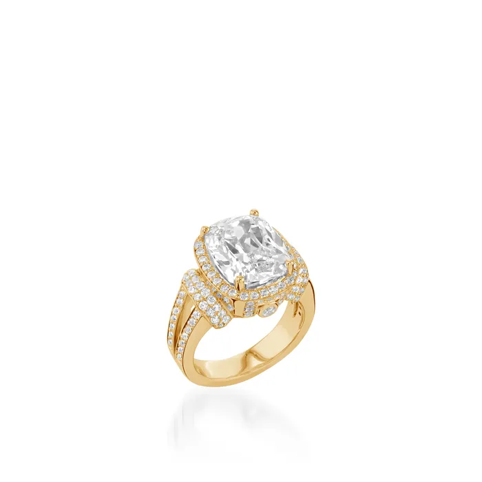 Theodora Elite Yellow Gold Diamond Ring John Atencio Rings