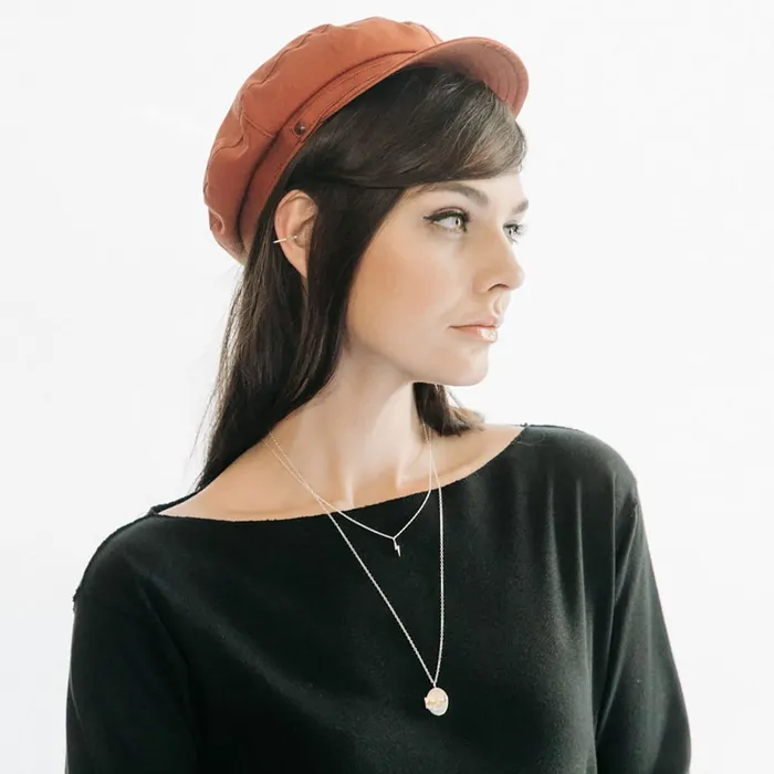 Tiny Lightning Bolt Charm Necklace kris nations Necklaces