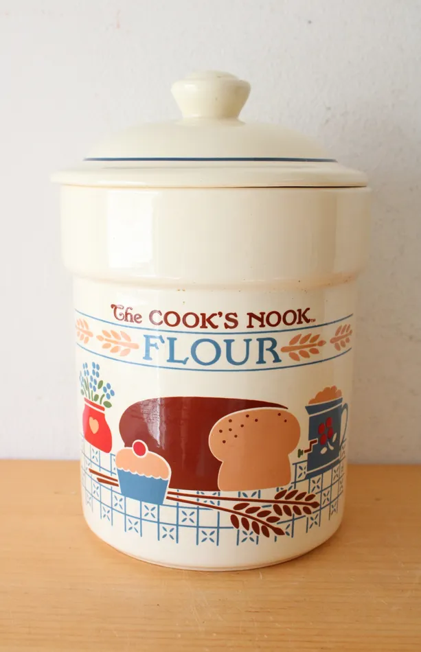 Treasure Craft Earrings Treasure Craft Vintage The Cooks Nook Flour Cannister Treasure Craft Earrings Treasure Craft Vintage The Cooks Nook Flour Cannister