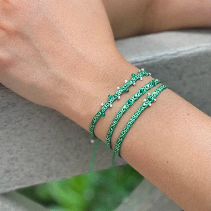 Tribus Egyptian Loom Beaded Chakra Bracelets Earrings
