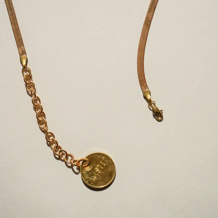 Twisted Silver Necklaces GOLDIE Necklace