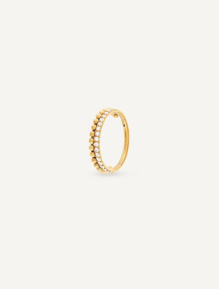 TWO ROWS RING PIERCING Maison Dore Rings