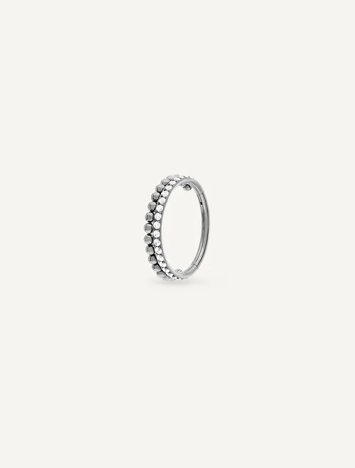 TWO ROWS RING PIERCING Maison Dore Rings