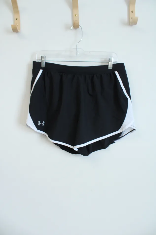 Under Armour Loose Fit HeatGear Black Athletic Shorts L Under Armour Rings
