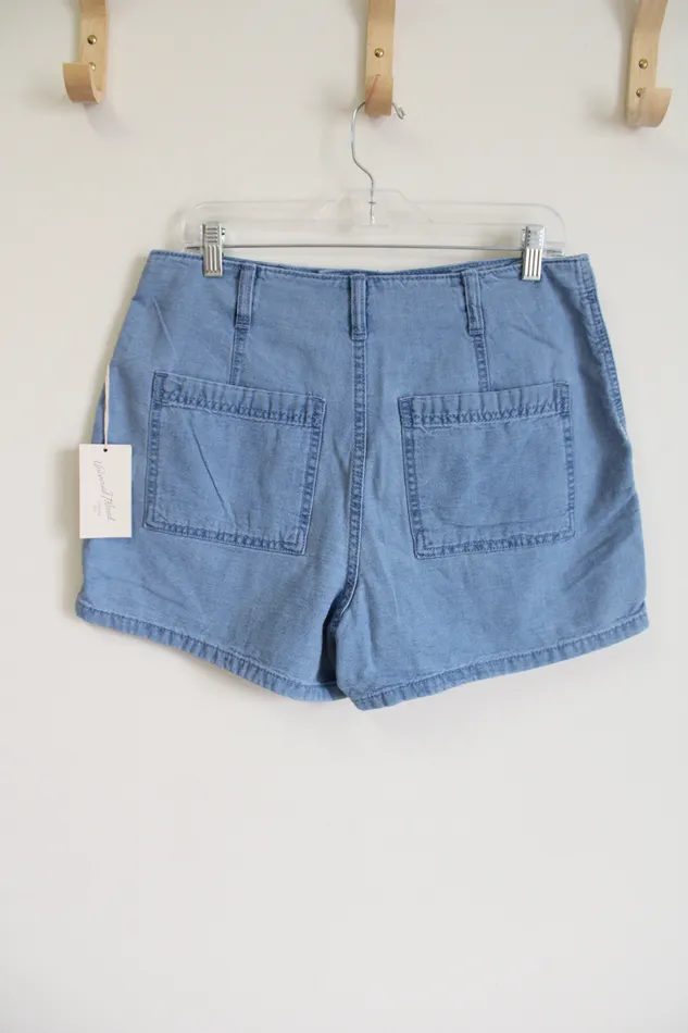Universal Thread Necklaces NEW Universal Threads High Rise Light Wash Denim Shorts 10