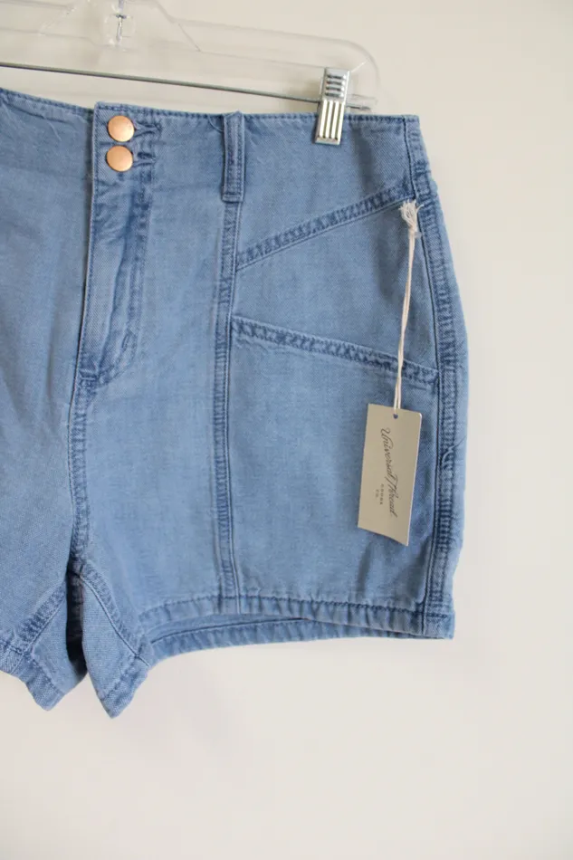 Universal Thread Necklaces NEW Universal Threads High Rise Light Wash Denim Shorts 10