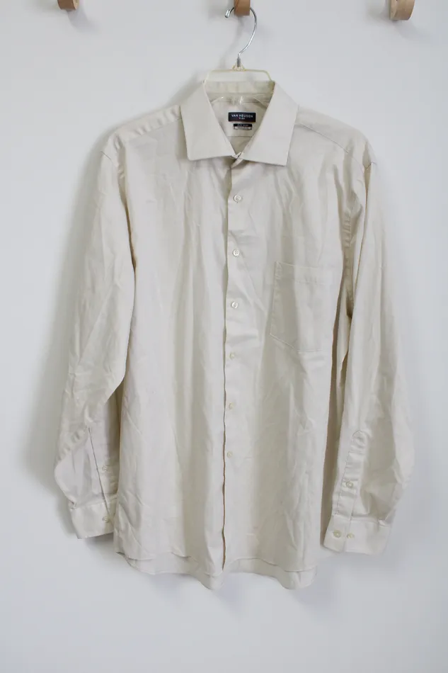 Van Husen Regular Fit Cream Flex Shirt 16 3435 Van Heusen Earrings