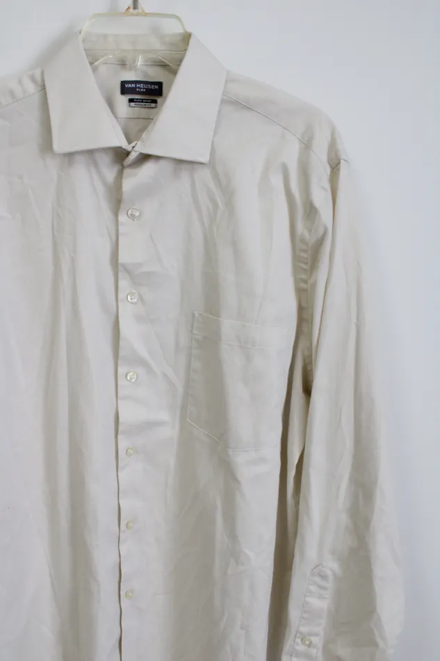 Van Husen Regular Fit Cream Flex Shirt 16 3435 Van Heusen Earrings