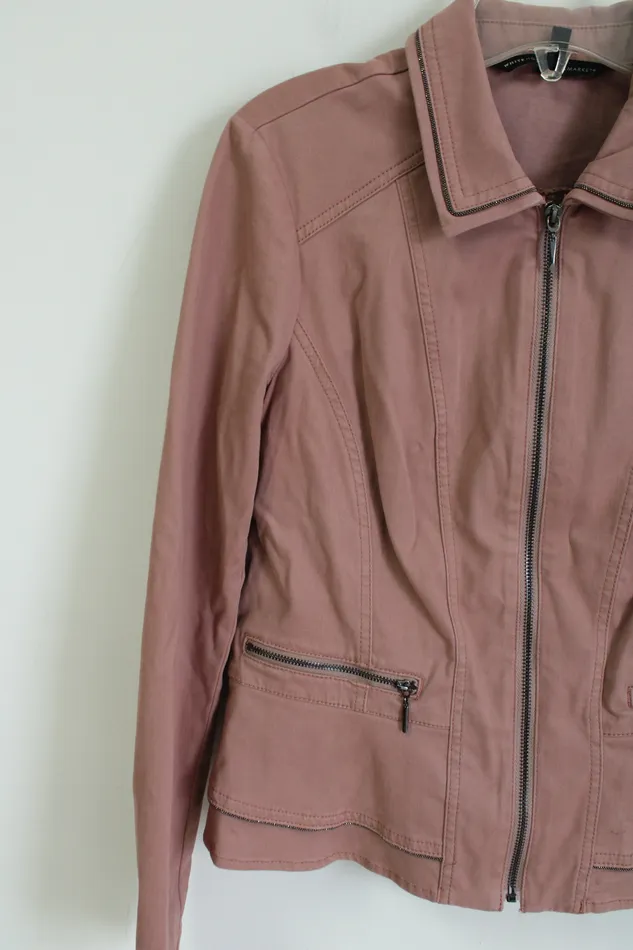 White House Black Market Dusty Pink Jacket 8 White House Black Market Rings