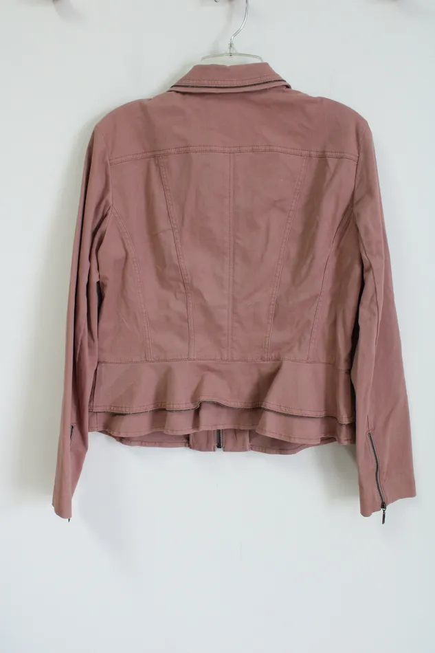White House Black Market Dusty Pink Jacket 8 White House Black Market Rings