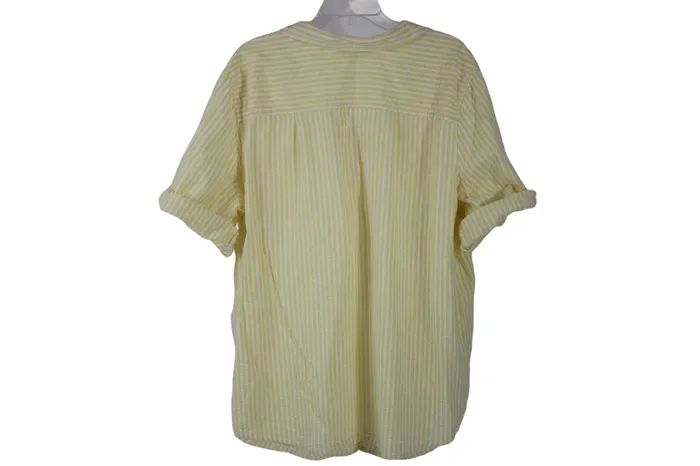 Woman Within Earrings Woman Within Yellow Striped Shirt 2X