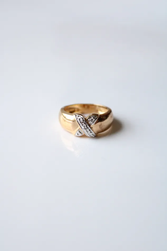 X Sterling Silver Vintage Ring Size 6 Jubilee Thrift Rings