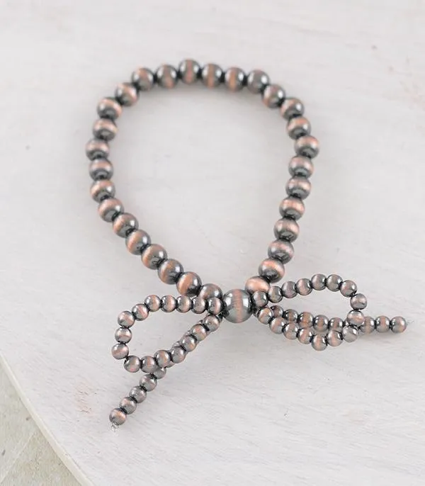 YKT Bracelets WESTERN NAVAJO PEARL BOW BRACELET COPPER