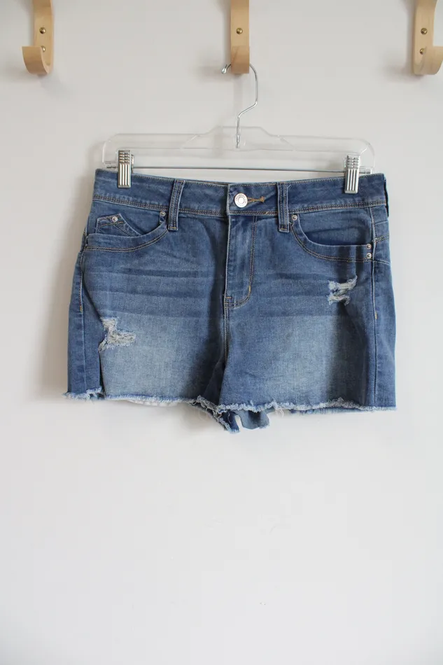 YMI YMI High Rise Denim Shorts 728 Earrings